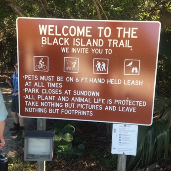 Black Island Trail Sign